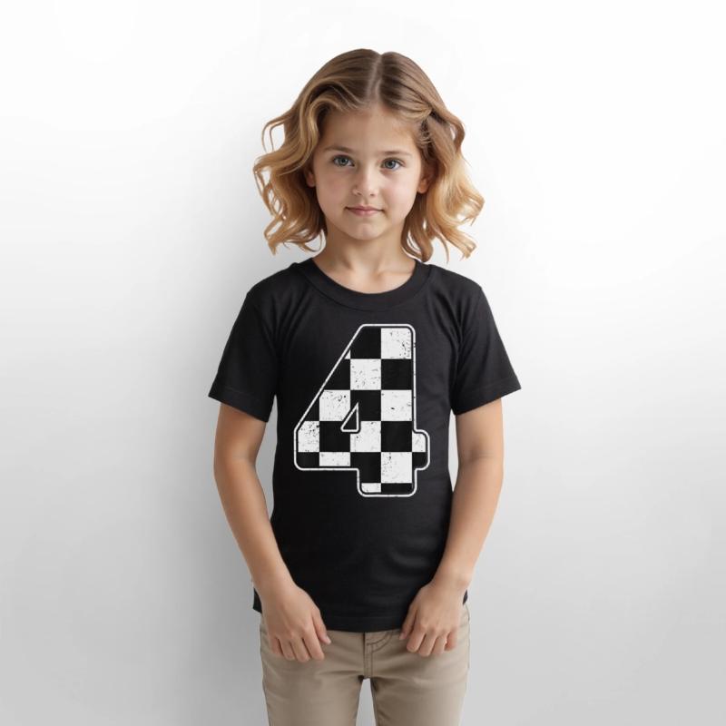 Birthday Boy 4 Four Race Car 4th Birthday Racing