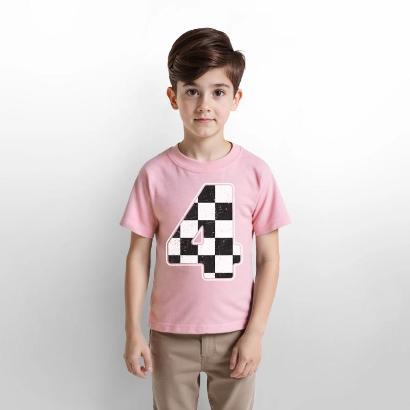 Birthday Boy 4 Four Race Car 4th Birthday Racing