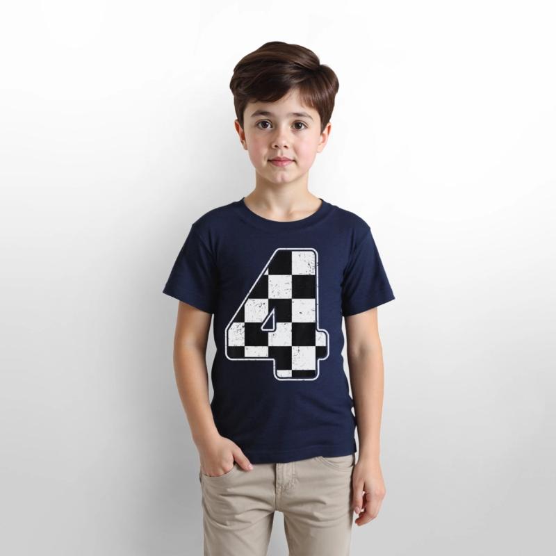 Birthday Boy 4 Four Race Car 4th Birthday Racing