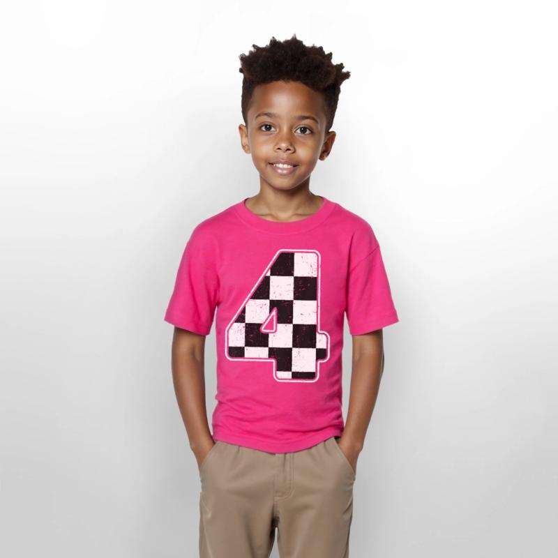 Birthday Boy 4 Four Race Car 4th Birthday Racing