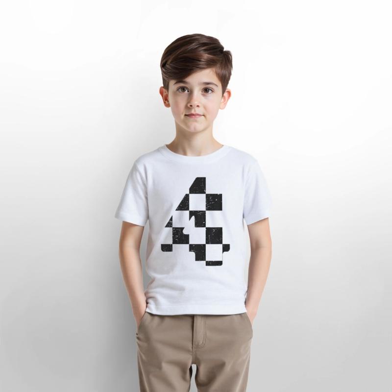 Birthday Boy 4 Four Race Car 4th Birthday Racing