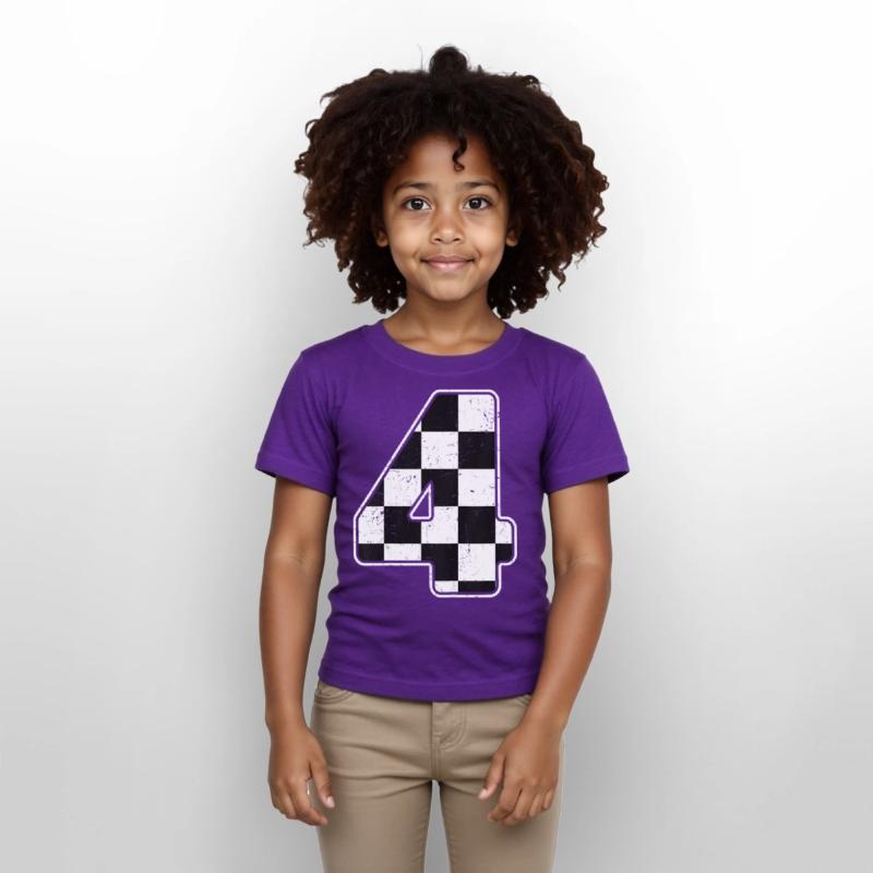 Birthday Boy 4 Four Race Car 4th Birthday Racing