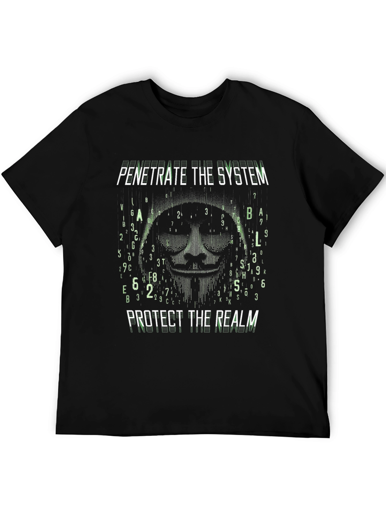 Penetrate The System Protect The Realm Graphic T-Shirt