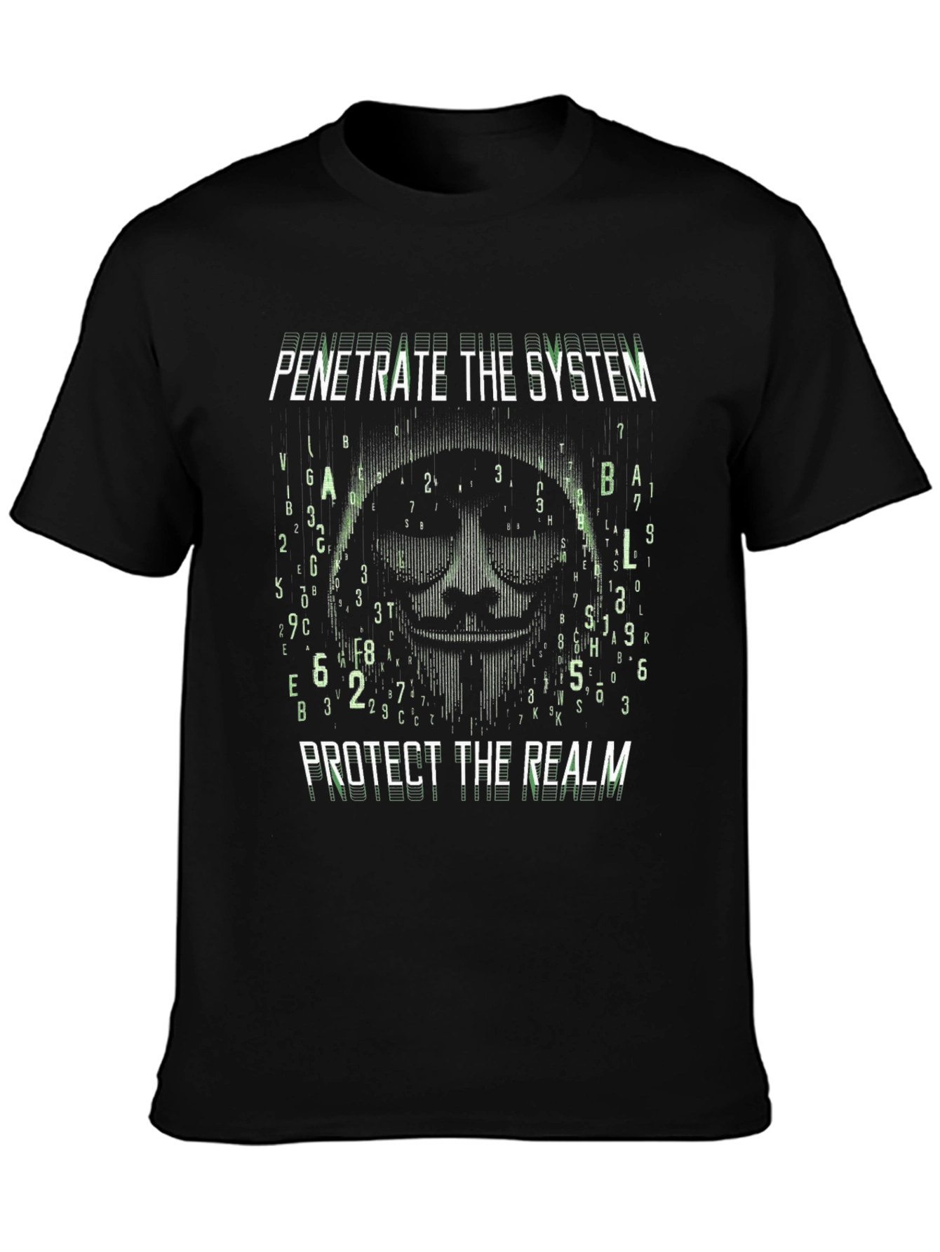 Penetrate The System Protect The Realm Graphic T-Shirt