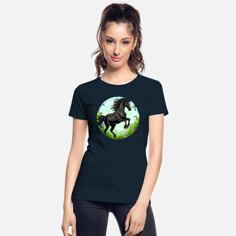 Black Beautiful horse