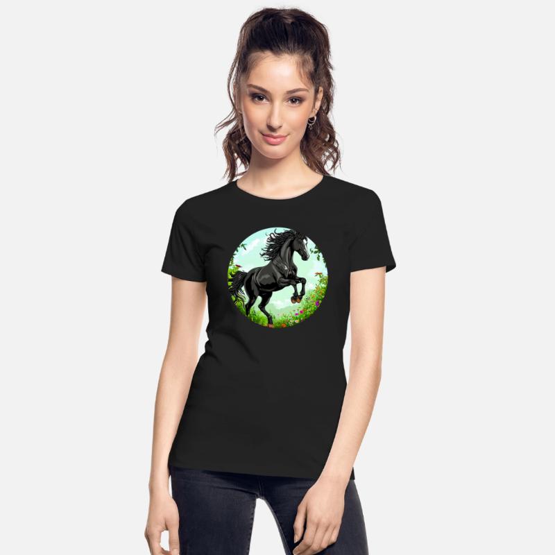 Black Beautiful horse