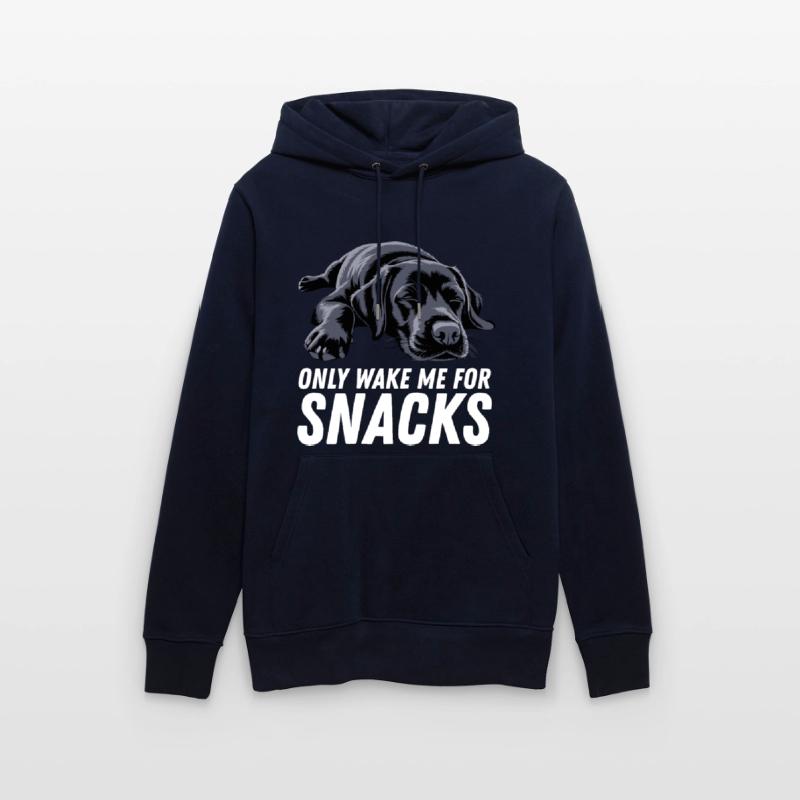 Black Labrador Dog Only Wake Me For Snacks