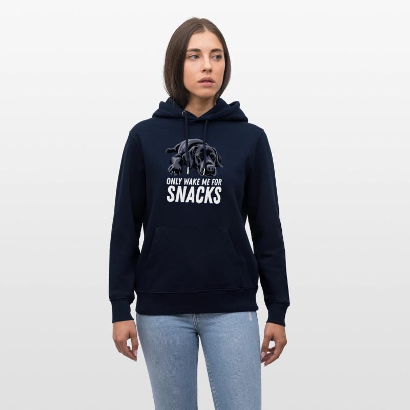 Black Labrador Dog Only Wake Me For Snacks