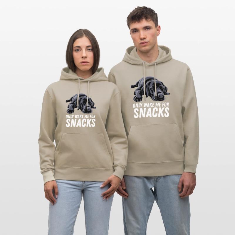 Black Labrador Dog Only Wake Me For Snacks