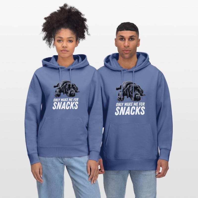 Black Labrador Dog Only Wake Me For Snacks