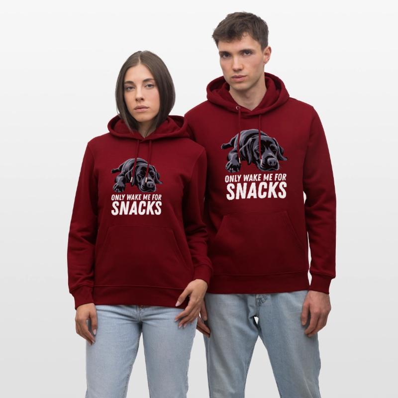 Black Labrador Dog Only Wake Me For Snacks