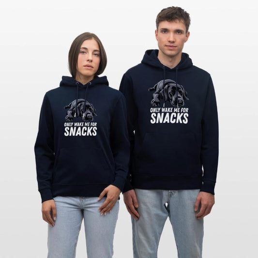 Black Labrador Dog Only Wake Me For Snacks