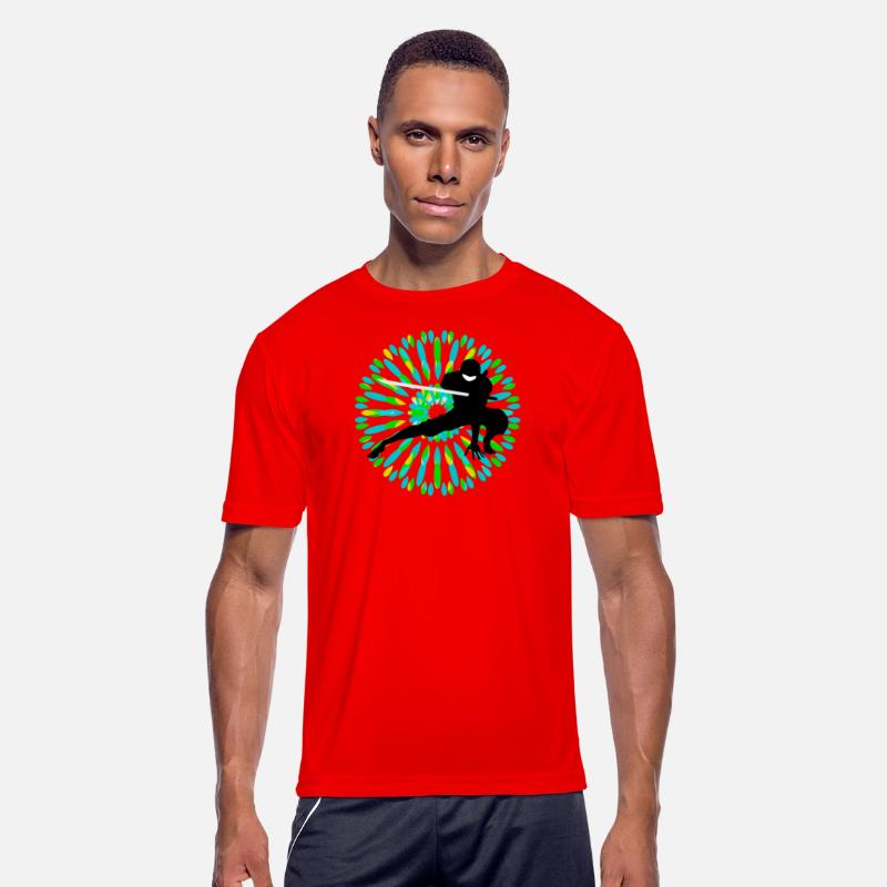 Black Ninja And Green Firework, Japan Vibes.