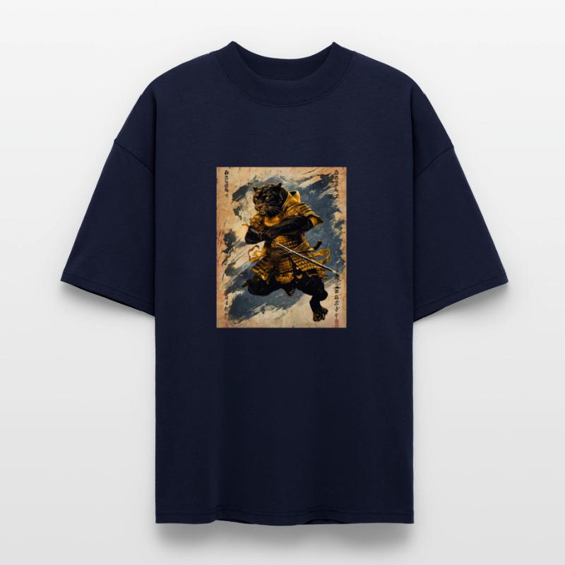 Black Panther Samurai Warrior - Japanese Ink Style