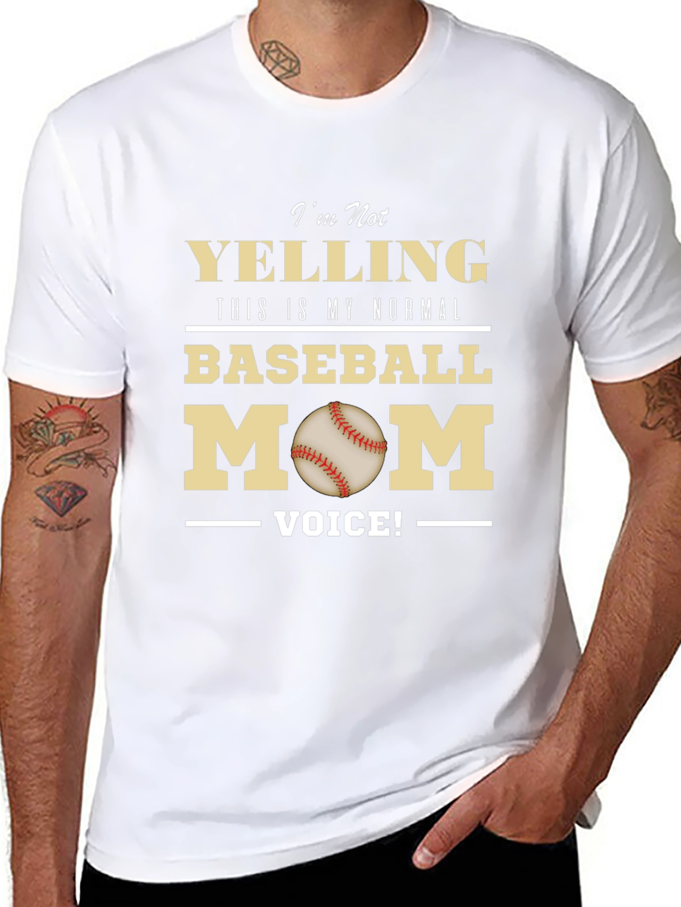 Baseball Mom T-Shirt - Normal Voice Tee
