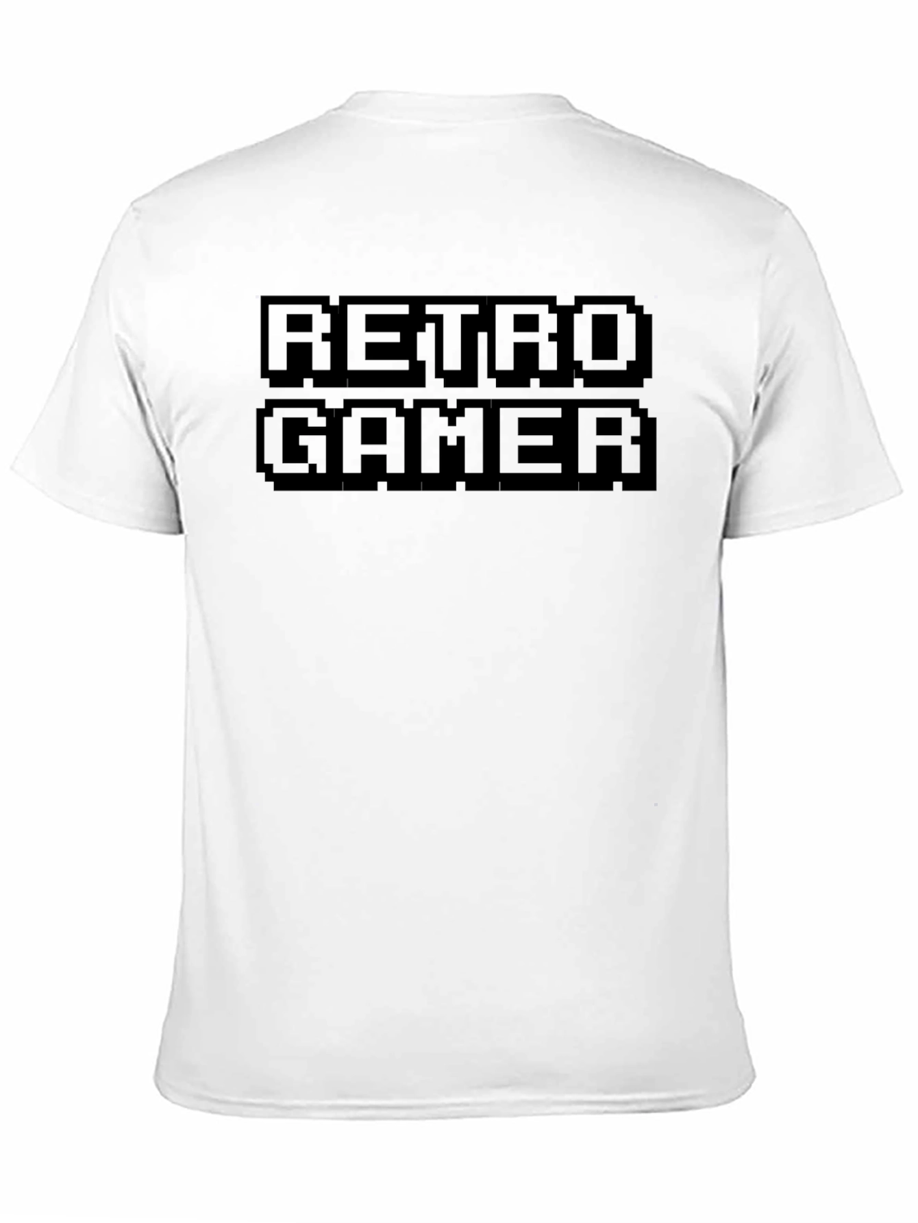 Retro Gamer Black Crew Neck T-Shirt