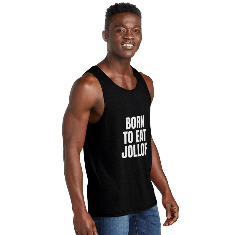 BORN TO EAT JOLLOF – Bold Unisex African Foodie Te