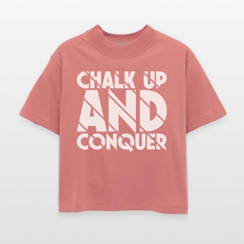 Boulderer Chalk Up Conquer Bouldering