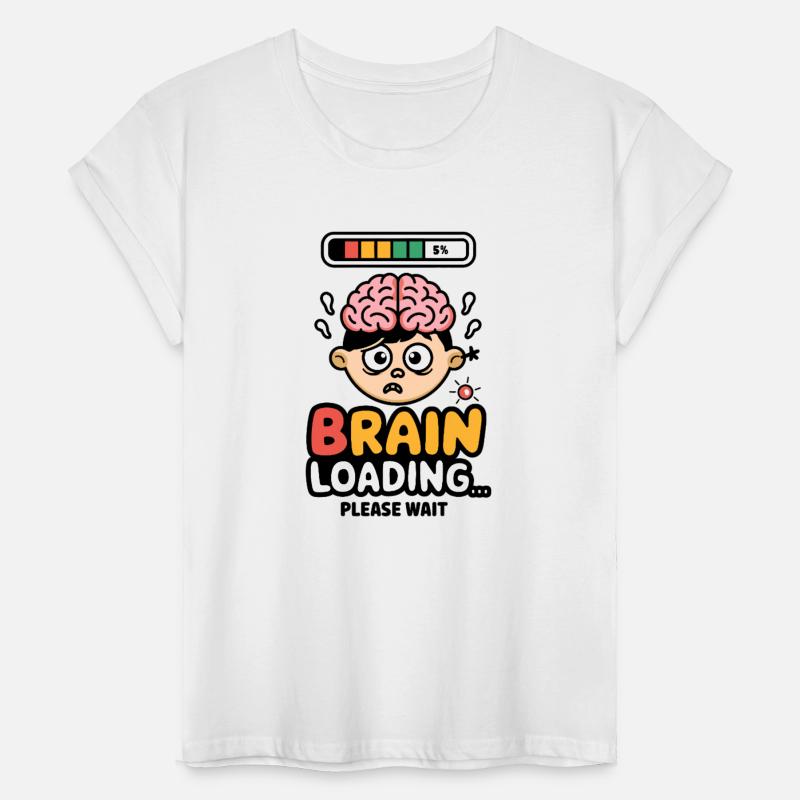 Brain Loading Funny Cartoon Design
