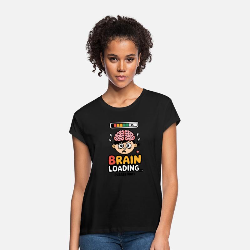 Brain Loading Funny Cartoon Design