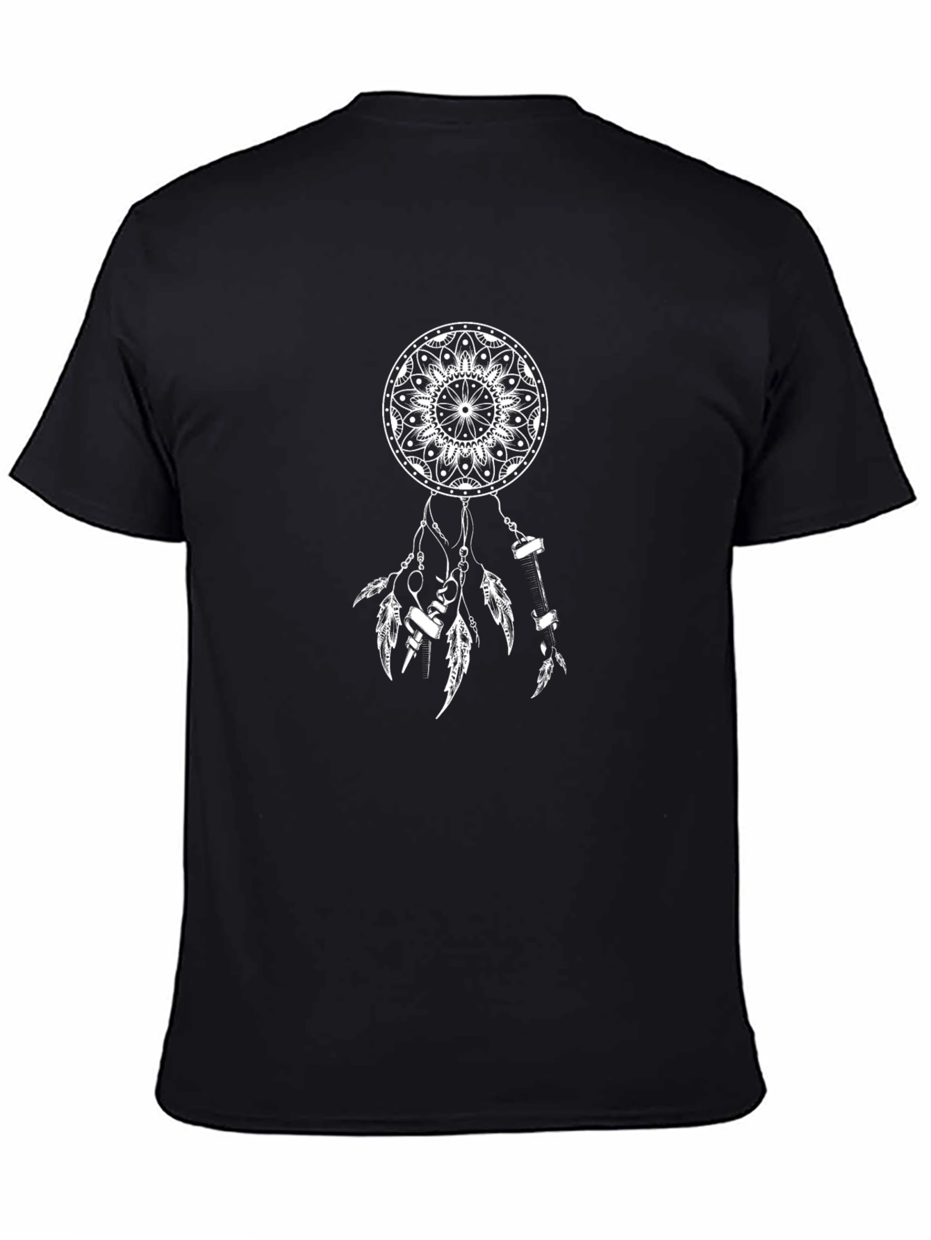 Dreamcatcher Graphic Tee - Black Cotton T-Shirt