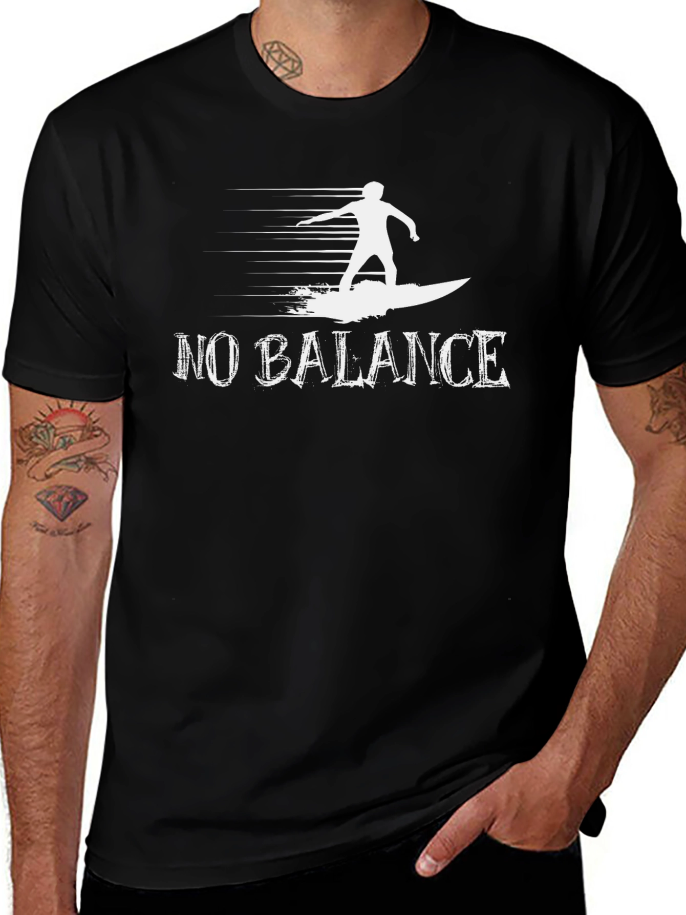 No Balance Surfer Graphic Tee