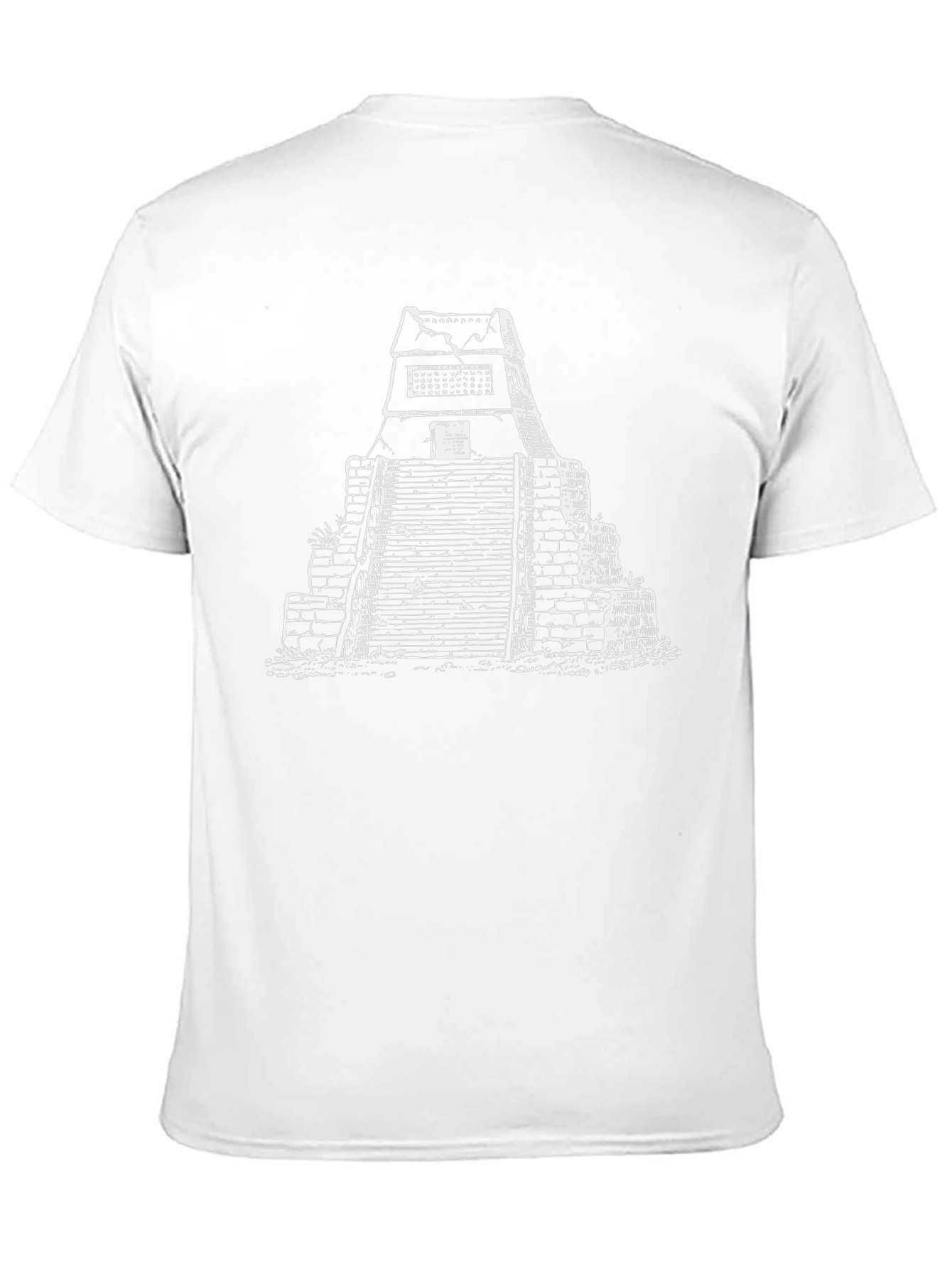 Mayan Pyramid Graphic Tee - Black Casual Shirt