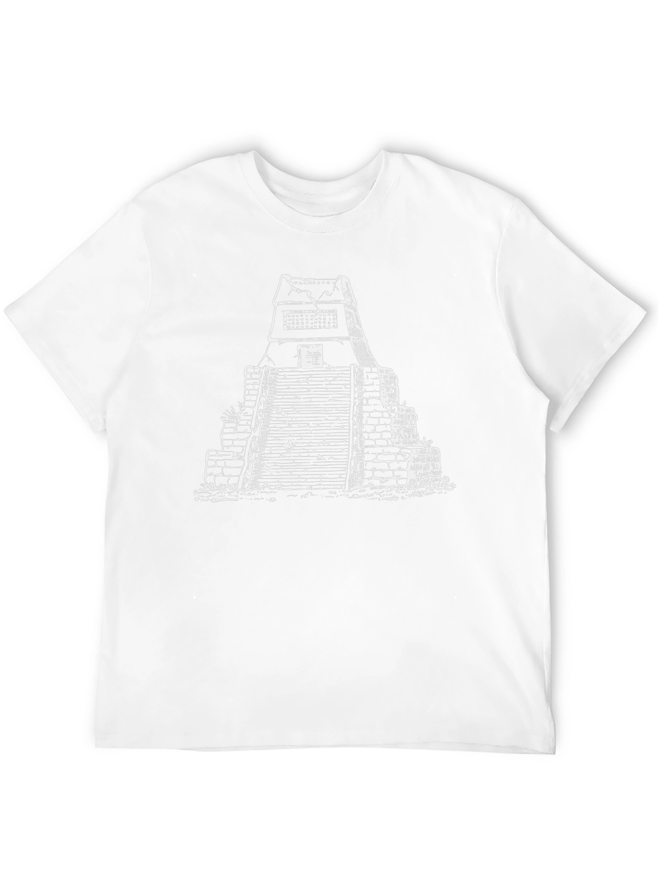 Mayan Pyramid Graphic Tee - Black Casual Shirt