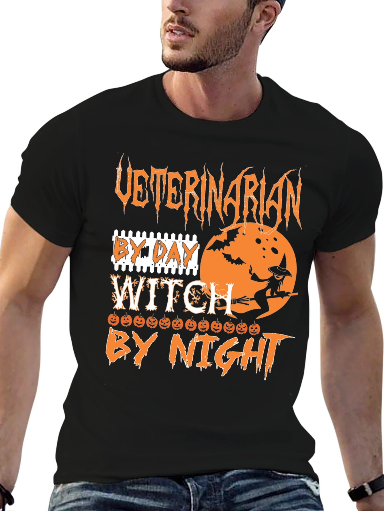 Veterinarian Witch Halloween T-Shirt