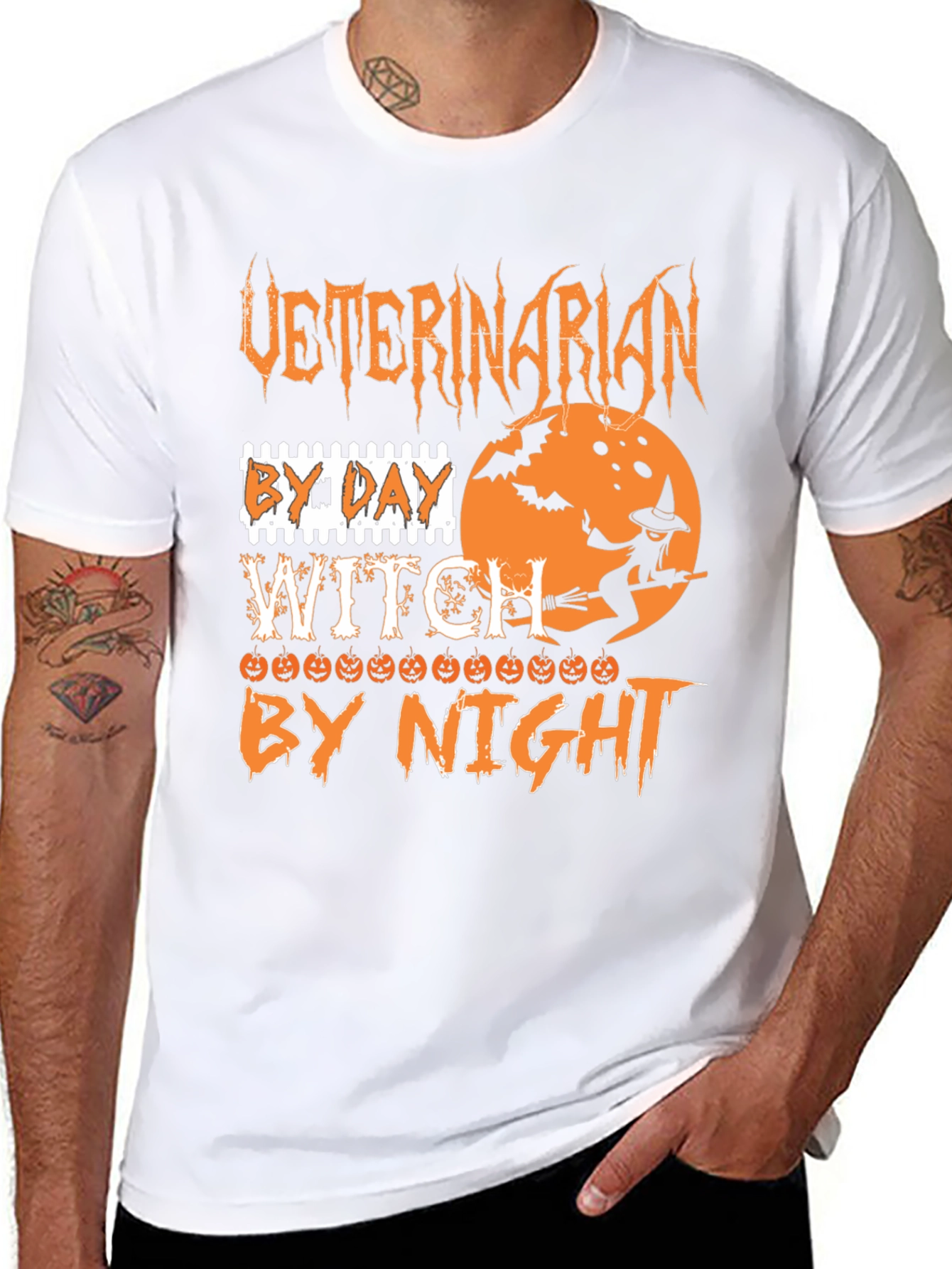 Veterinarian Witch Halloween T-Shirt