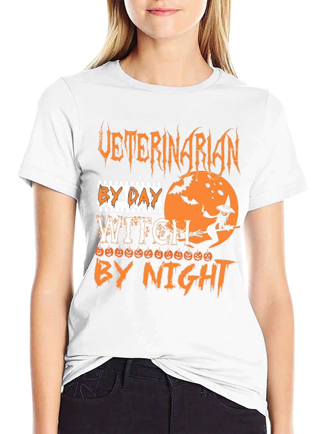 Veterinarian Witch Halloween T-Shirt