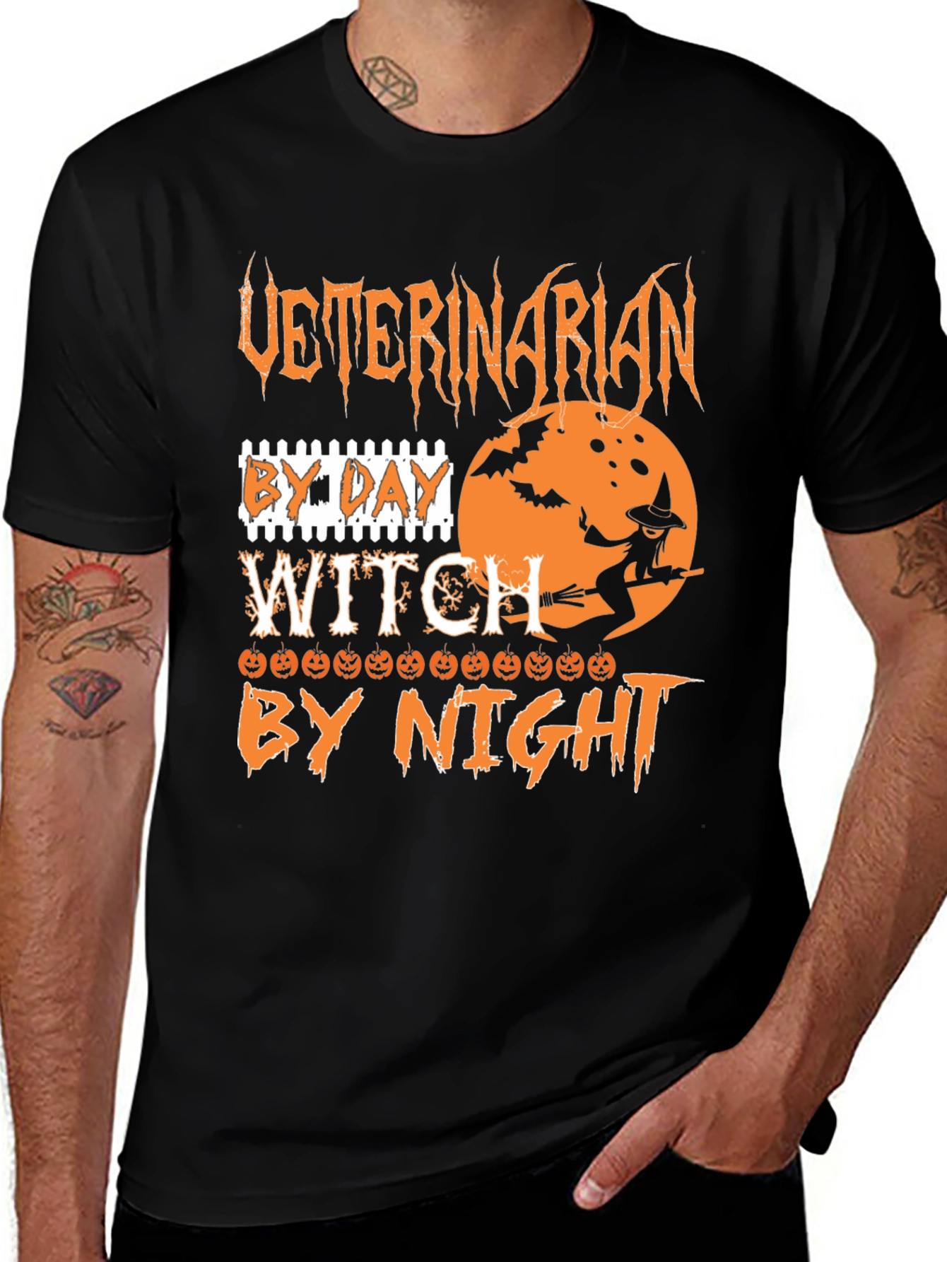 Veterinarian Witch Halloween T-Shirt