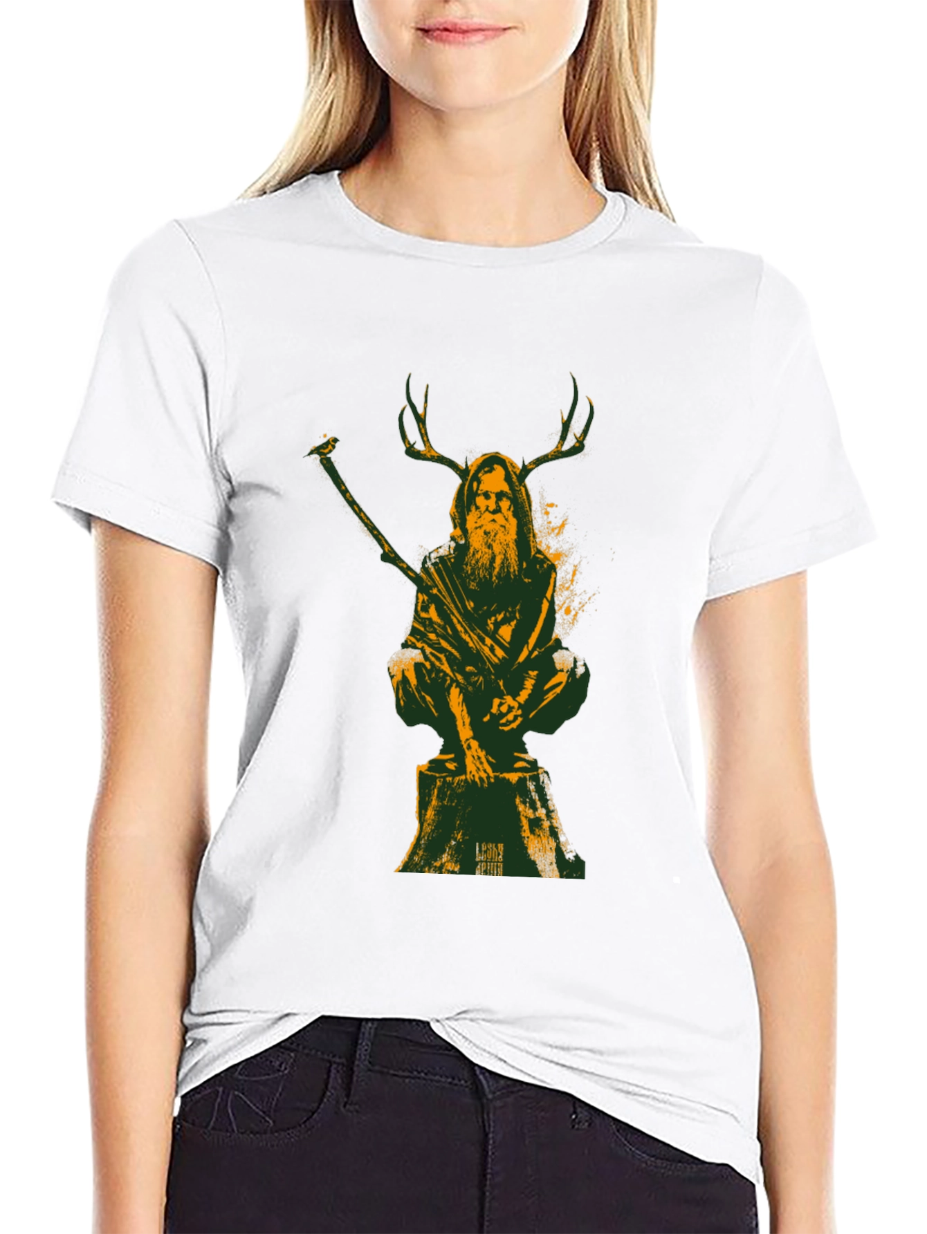 Druid Graphic Tee - Forest Spirit Shirt