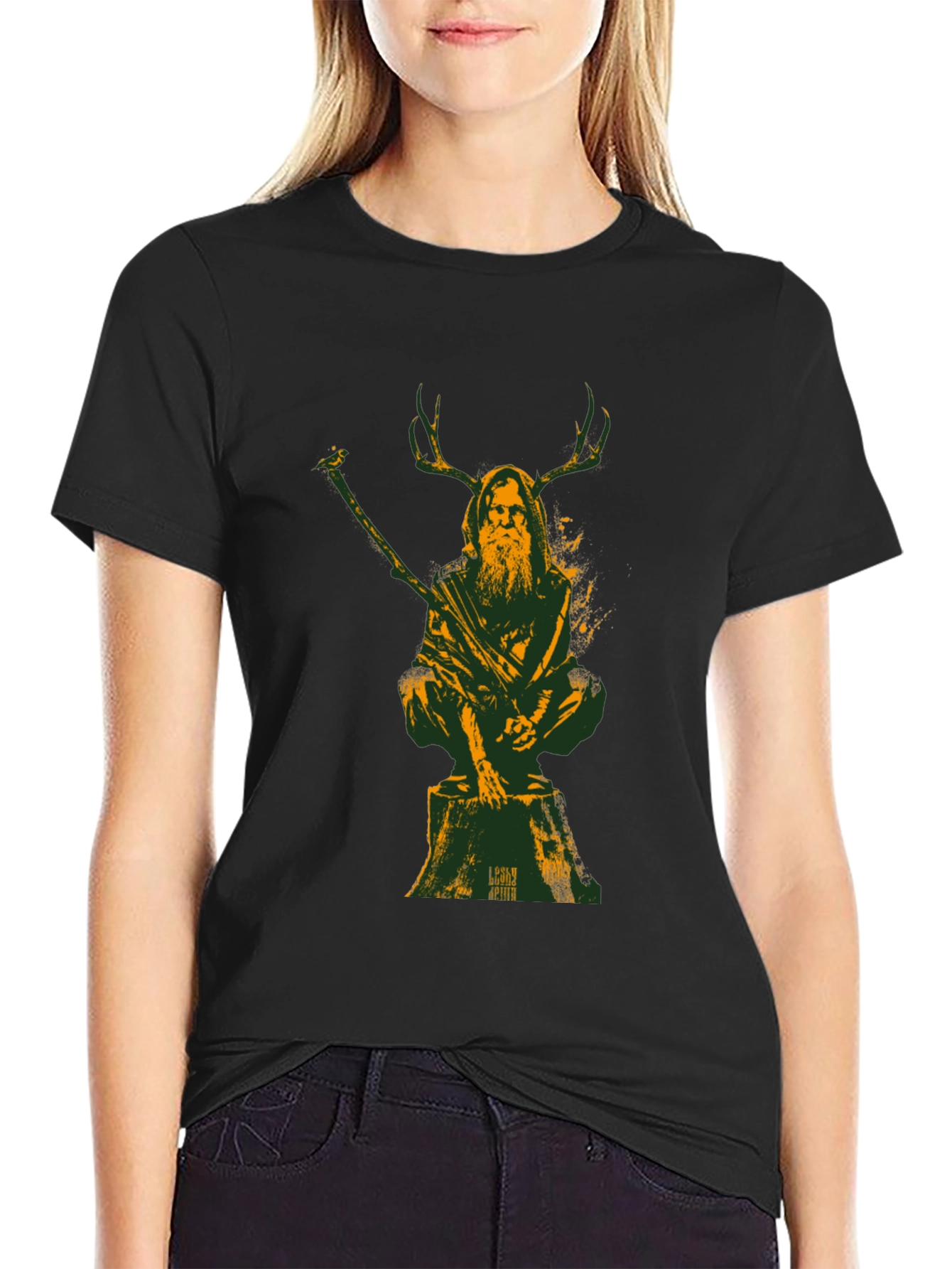 Druid Graphic Tee - Forest Spirit Shirt