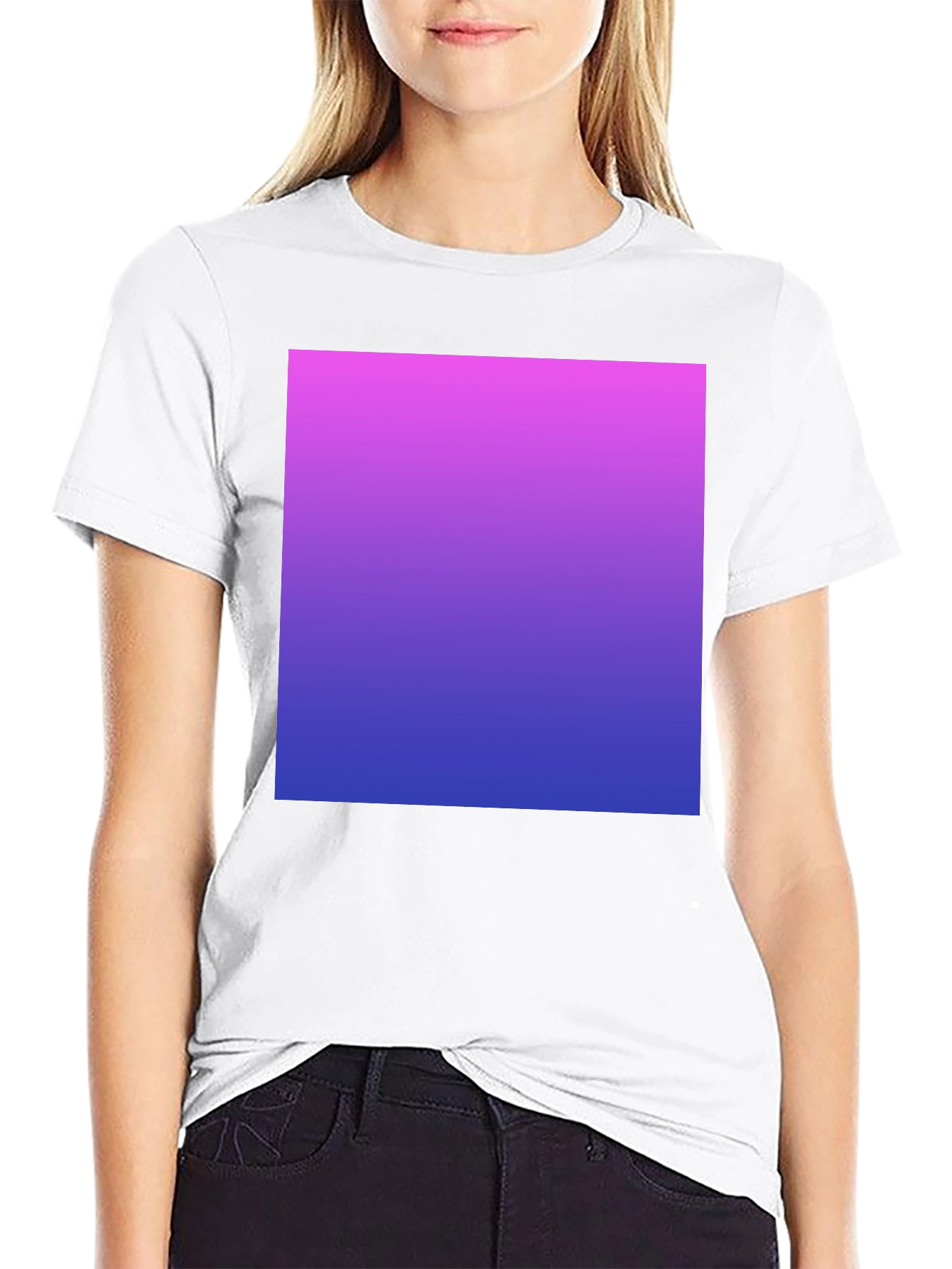 Gradient Tee - Black Cotton Blend