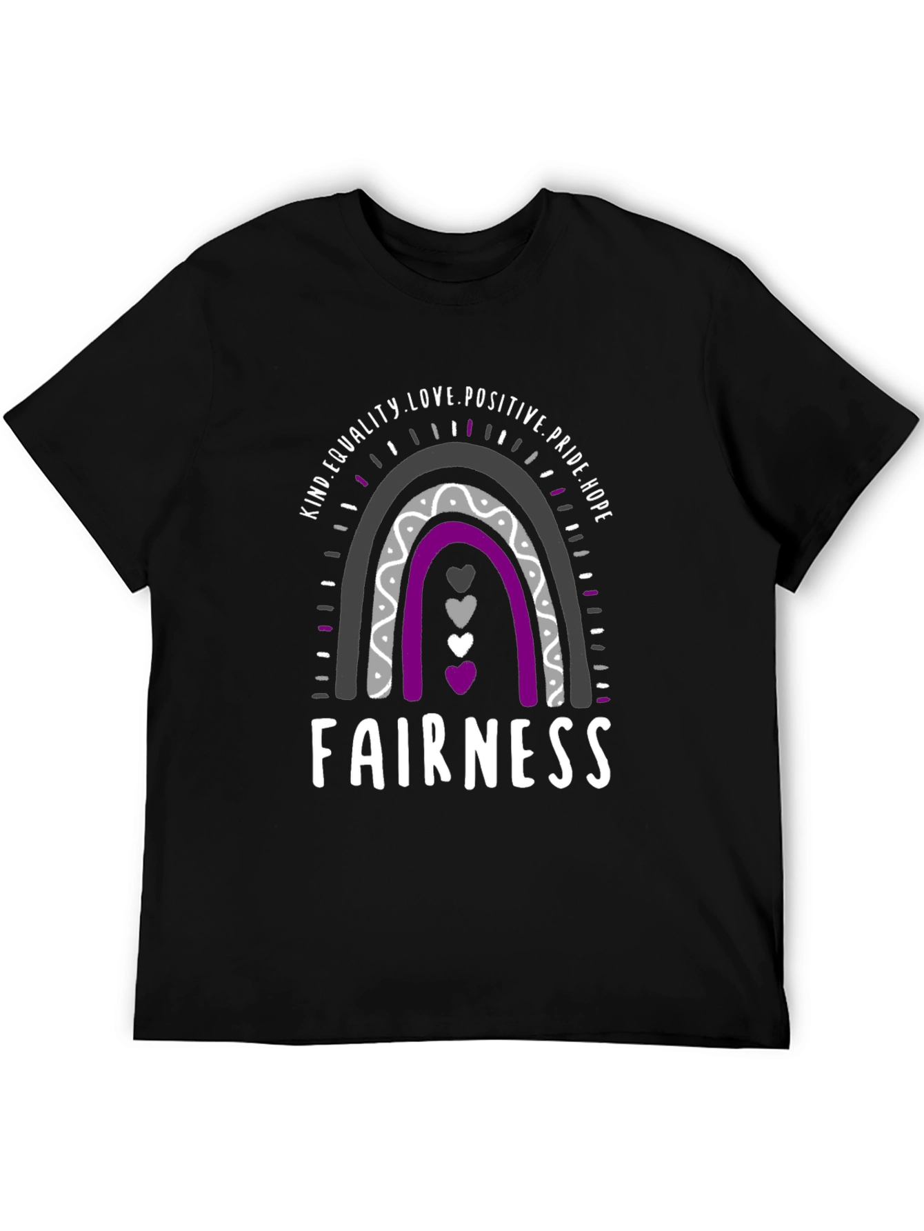 Fairness Pride Rainbow T-Shirt - Equality Love Hope
