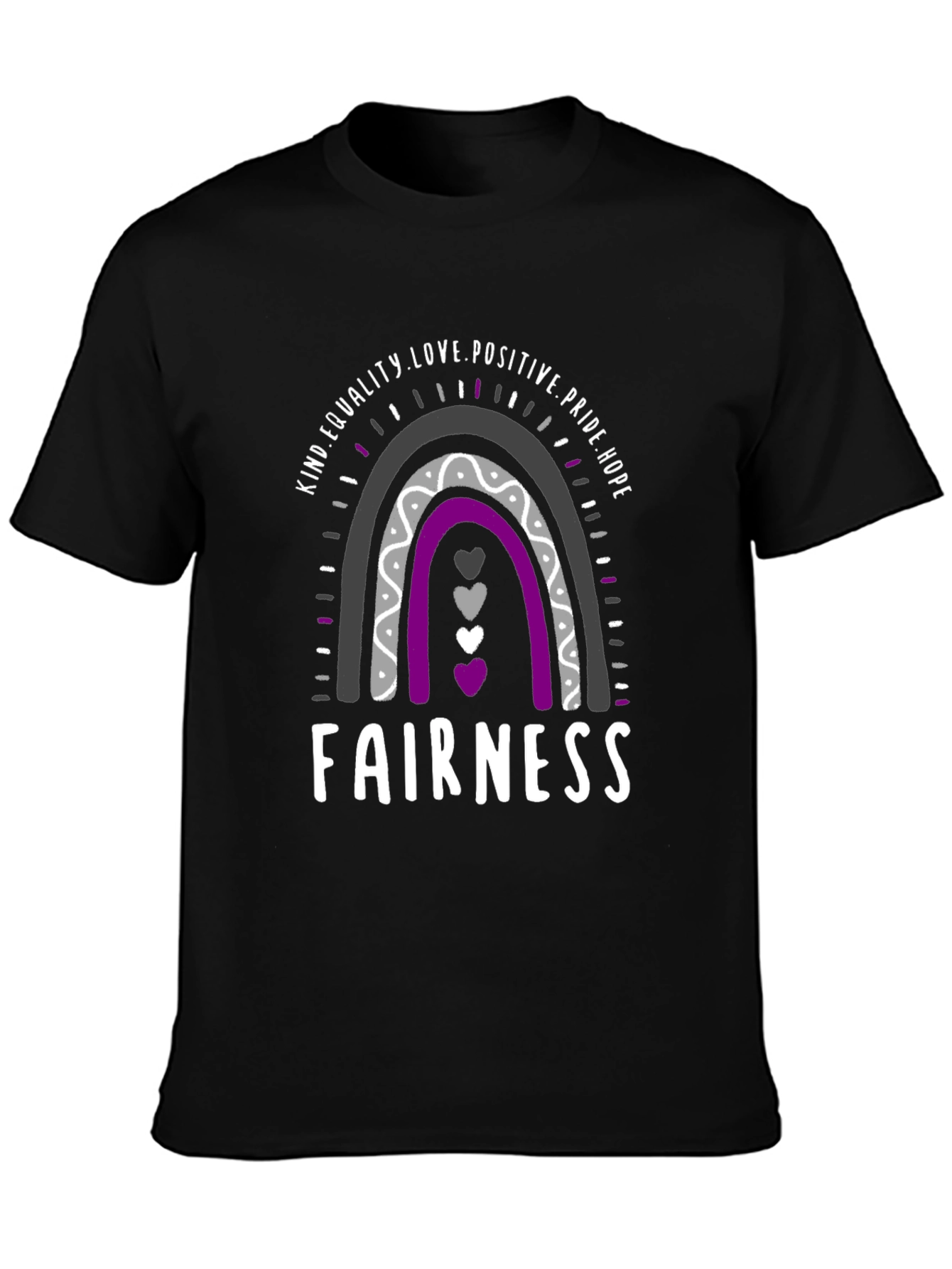 Fairness Pride Rainbow T-Shirt - Equality Love Hope