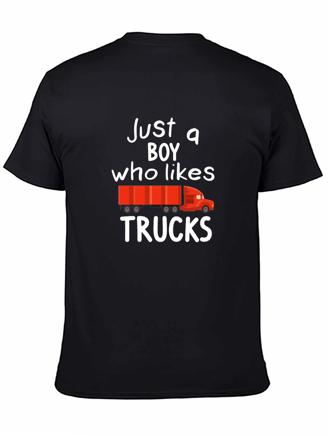 Just a Boy Who Likes Trucks Graphic Tee