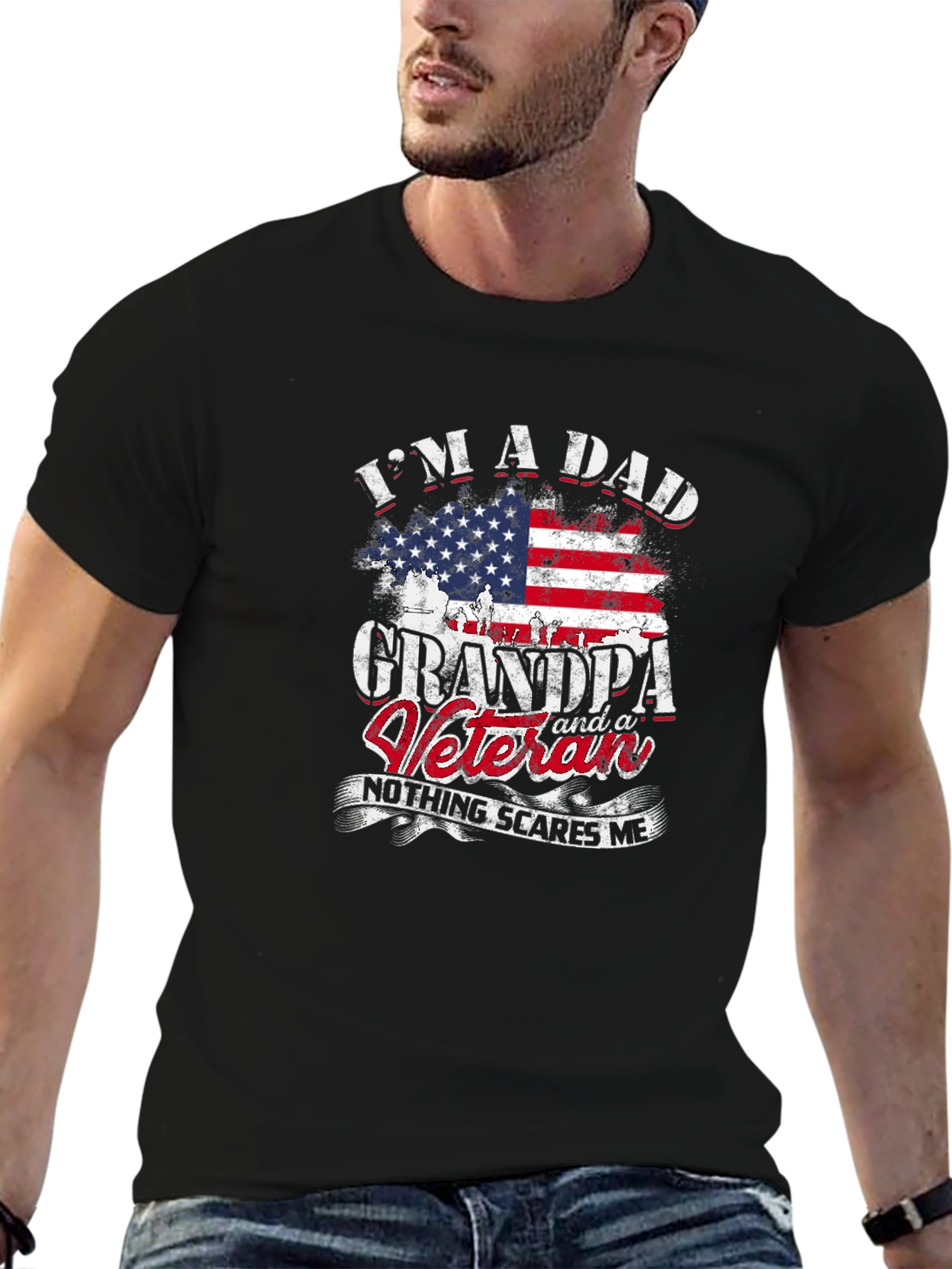 Im A Dad Grandpa Veteran Tee