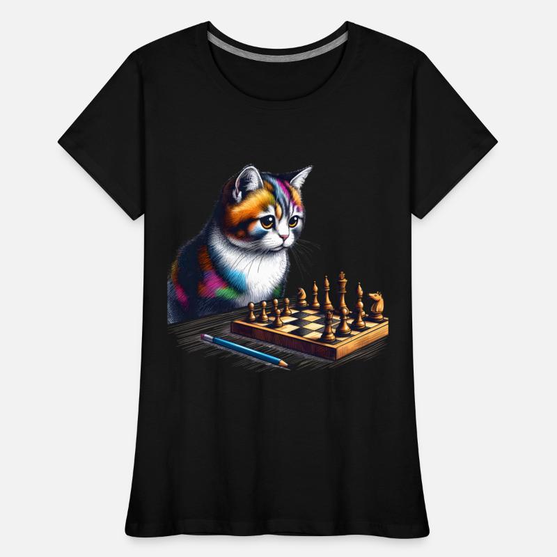 Cat Playing Chess