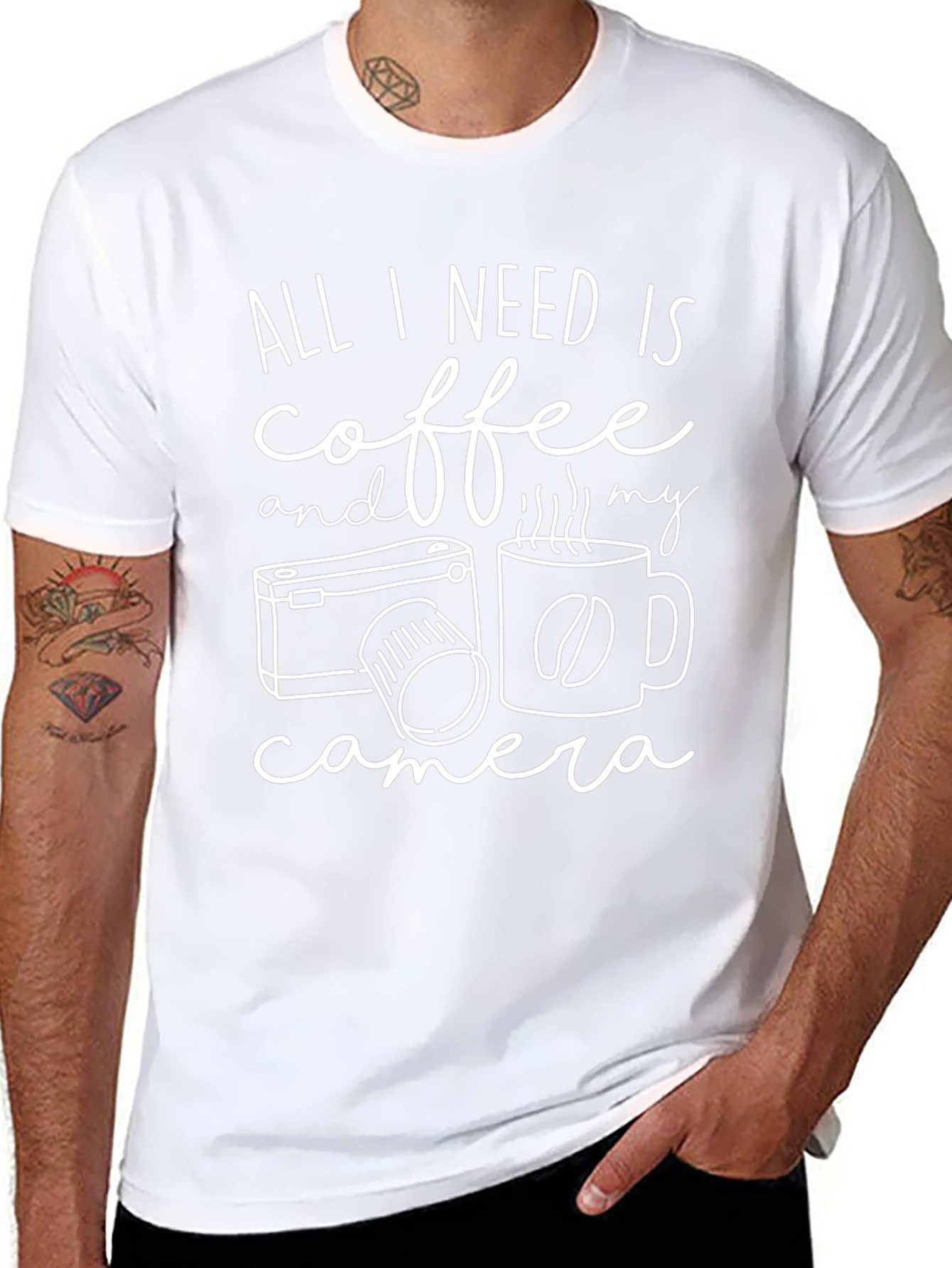 Coffee & Camera Graphic T-Shirt