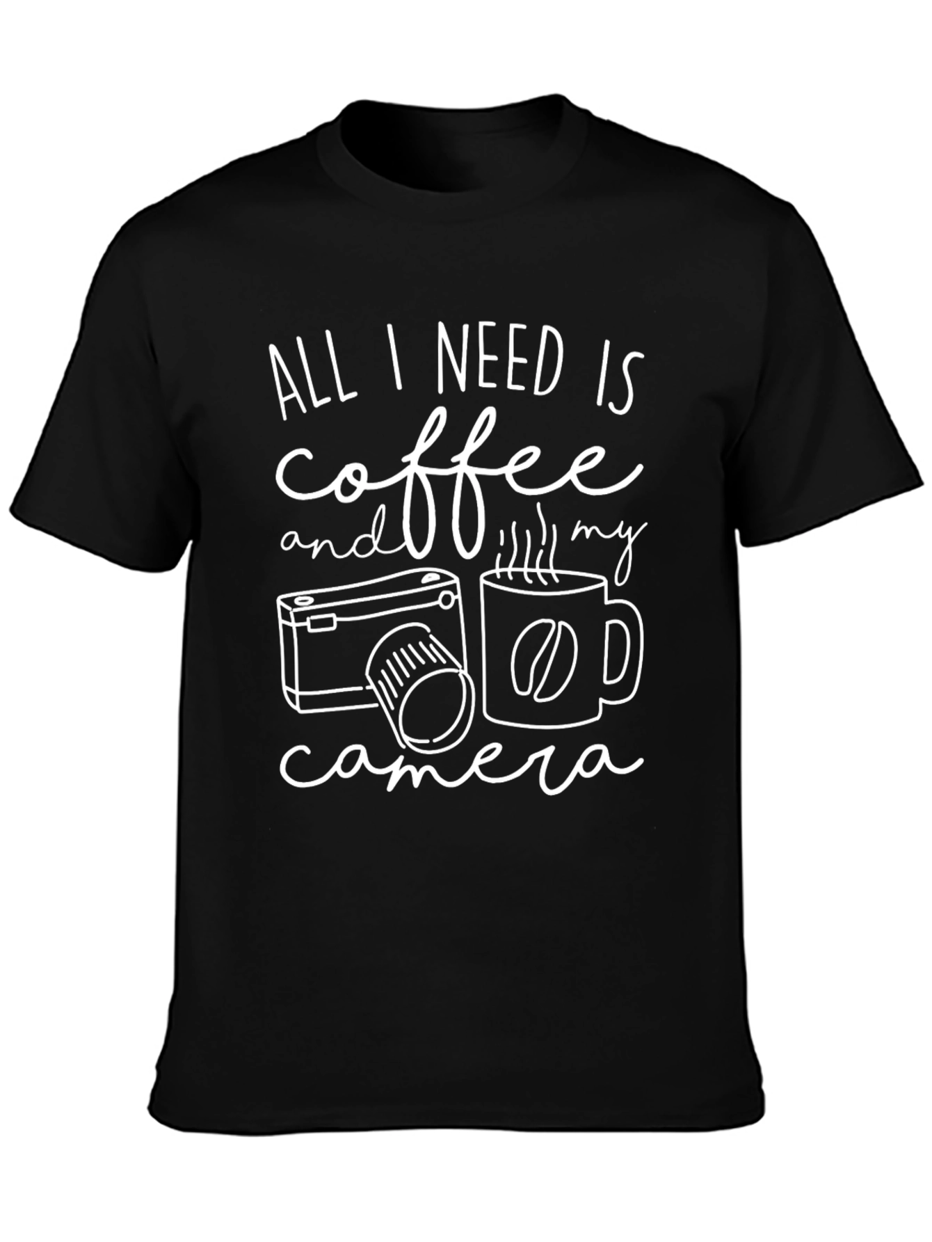 Coffee & Camera Graphic T-Shirt