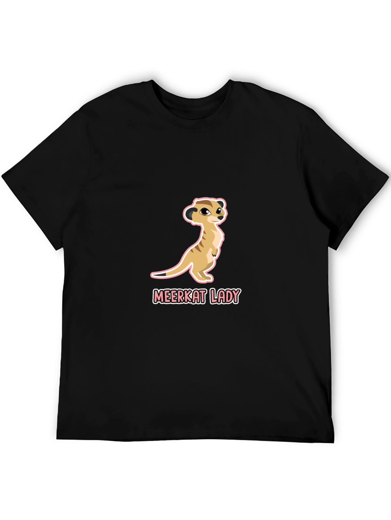 Meerkat Lady Graphic Tee - Cute Animal Design