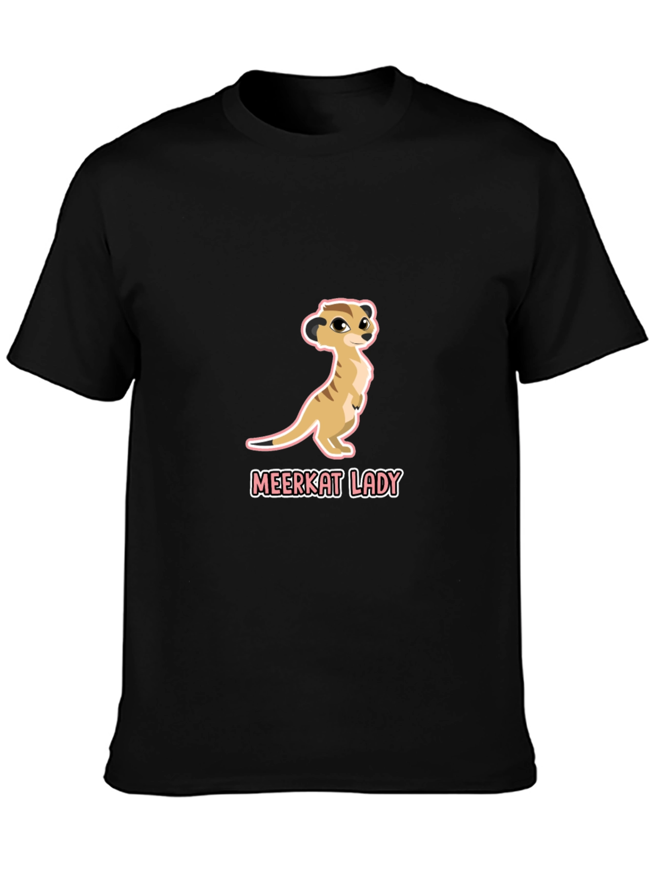 Meerkat Lady Graphic Tee - Cute Animal Design