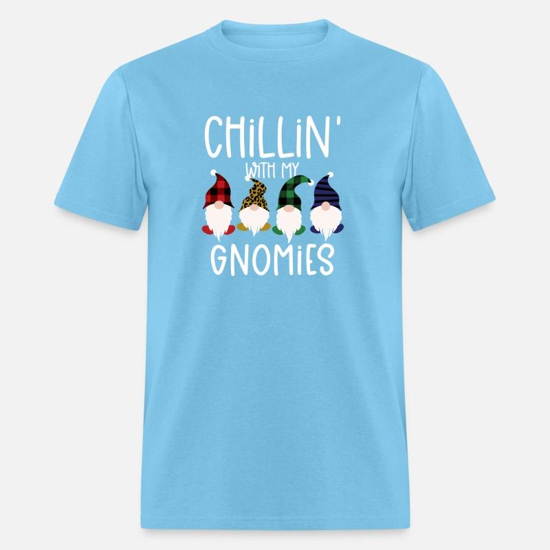 Chillin With My Gnomies Plaid Leopard Gnomes