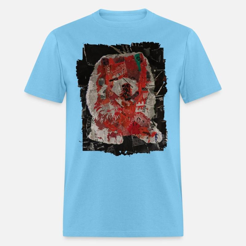 Chow Chow Dog Collage Paper Art