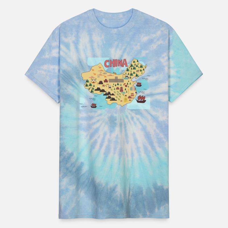 City Illustrations China World Map Travel