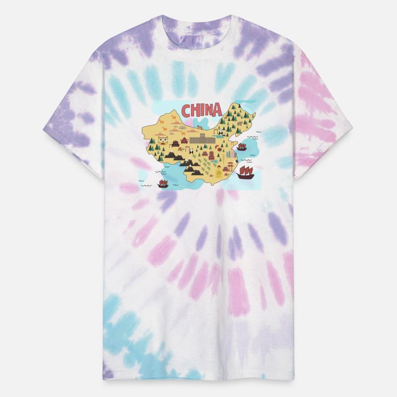 City Illustrations China World Map Travel