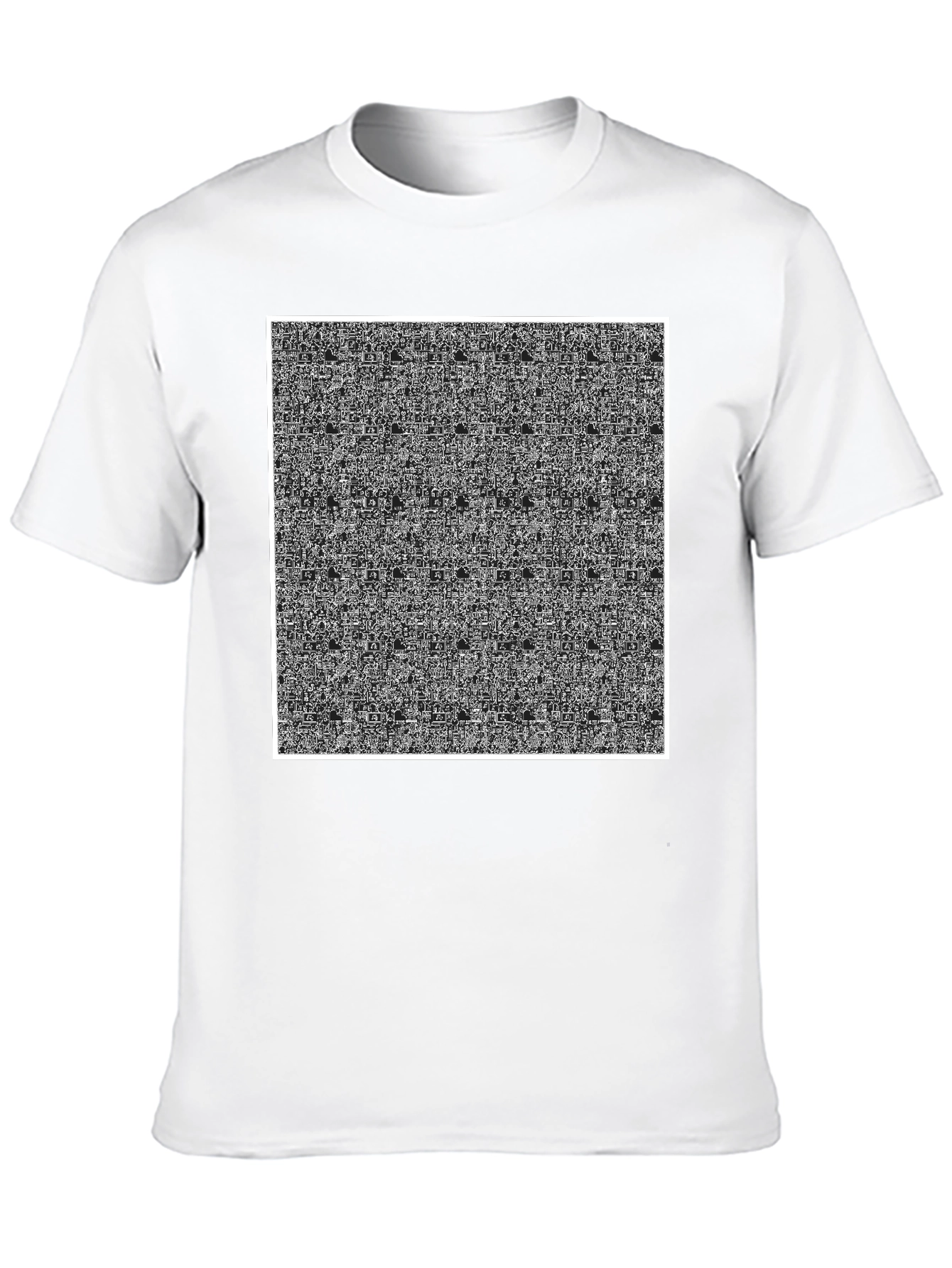 Magic Eye Illusion Graphic Tee - Mind-Bending Design