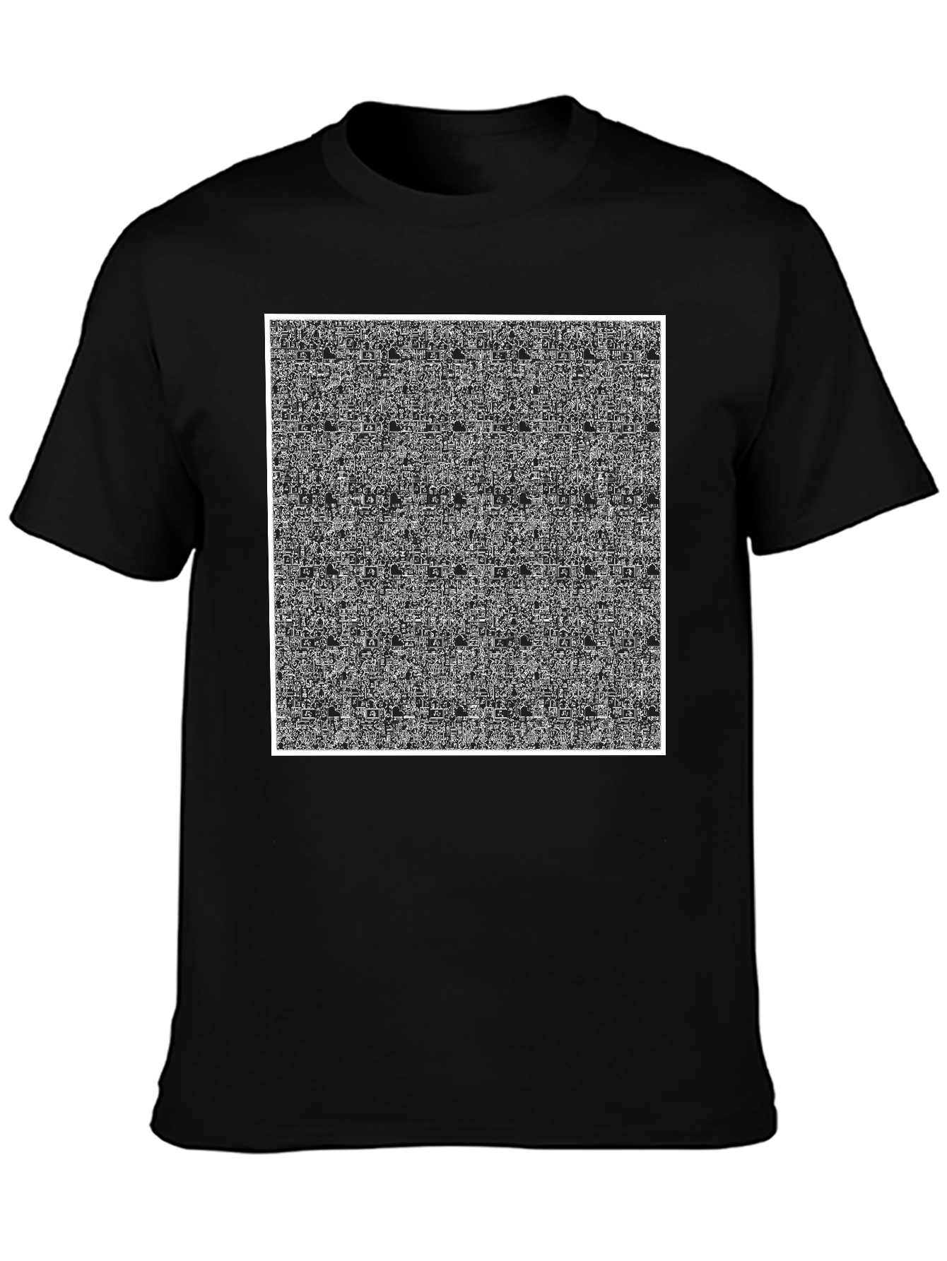 Magic Eye Illusion Graphic Tee - Mind-Bending Design
